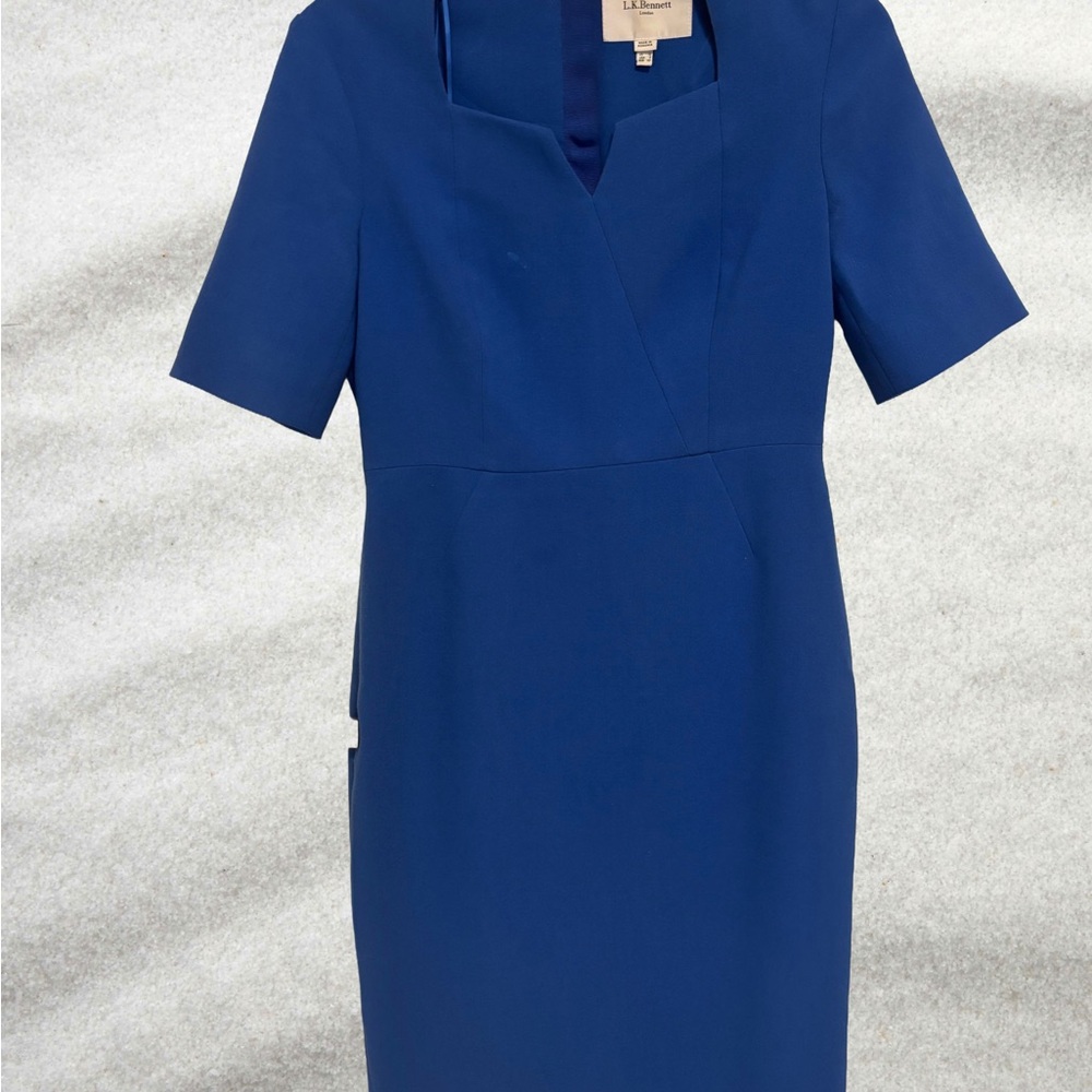LK Bennett Classic Blue Midi Dress
